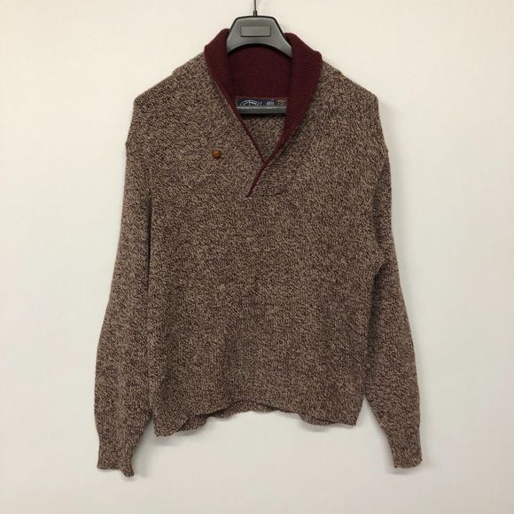 Vintage Boat House Row Men Wool Nylon Sweater Size XL X-Large USA Made M072 -14 - Picture 1 of 13